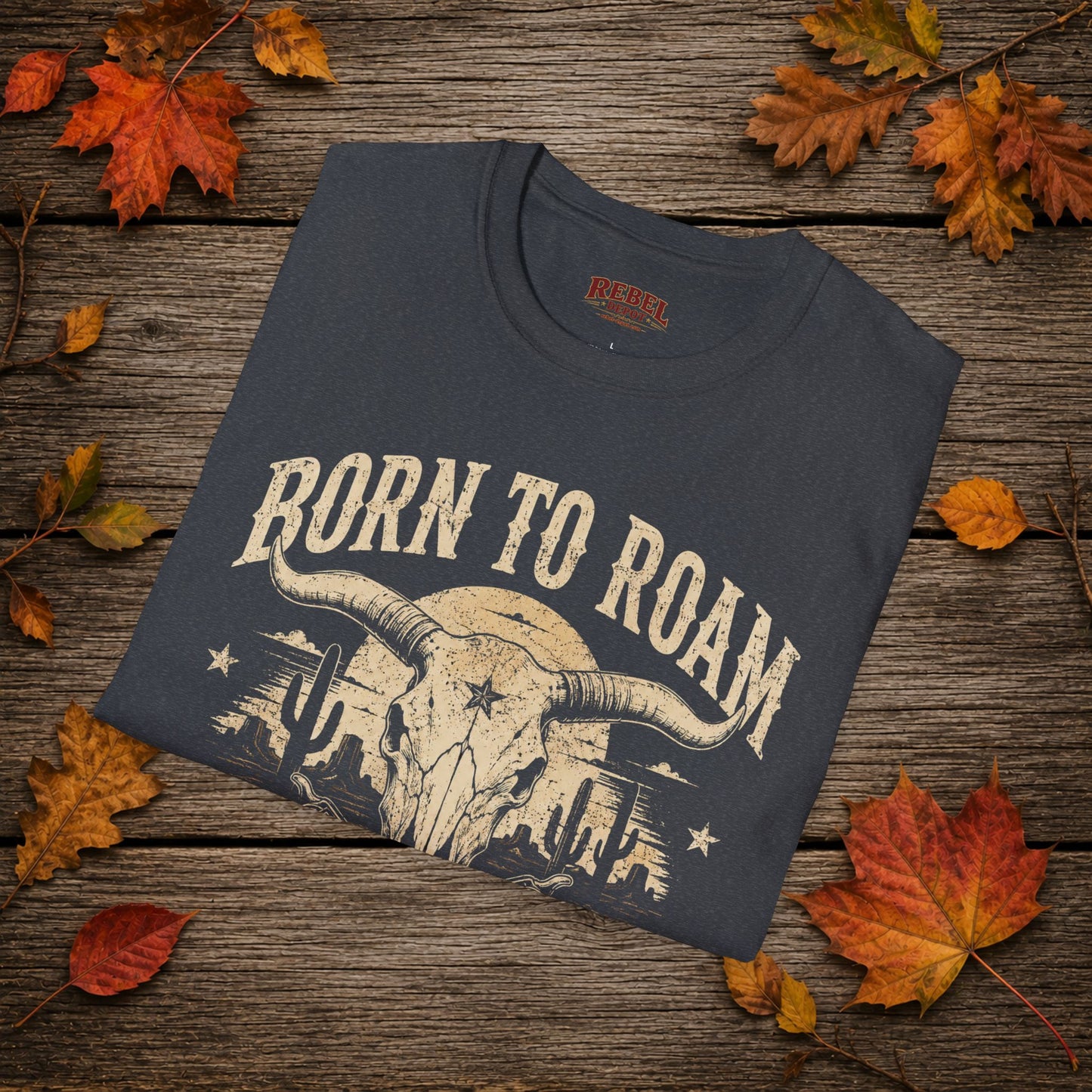 Born to Roam Cowboy Adult T-Shirt