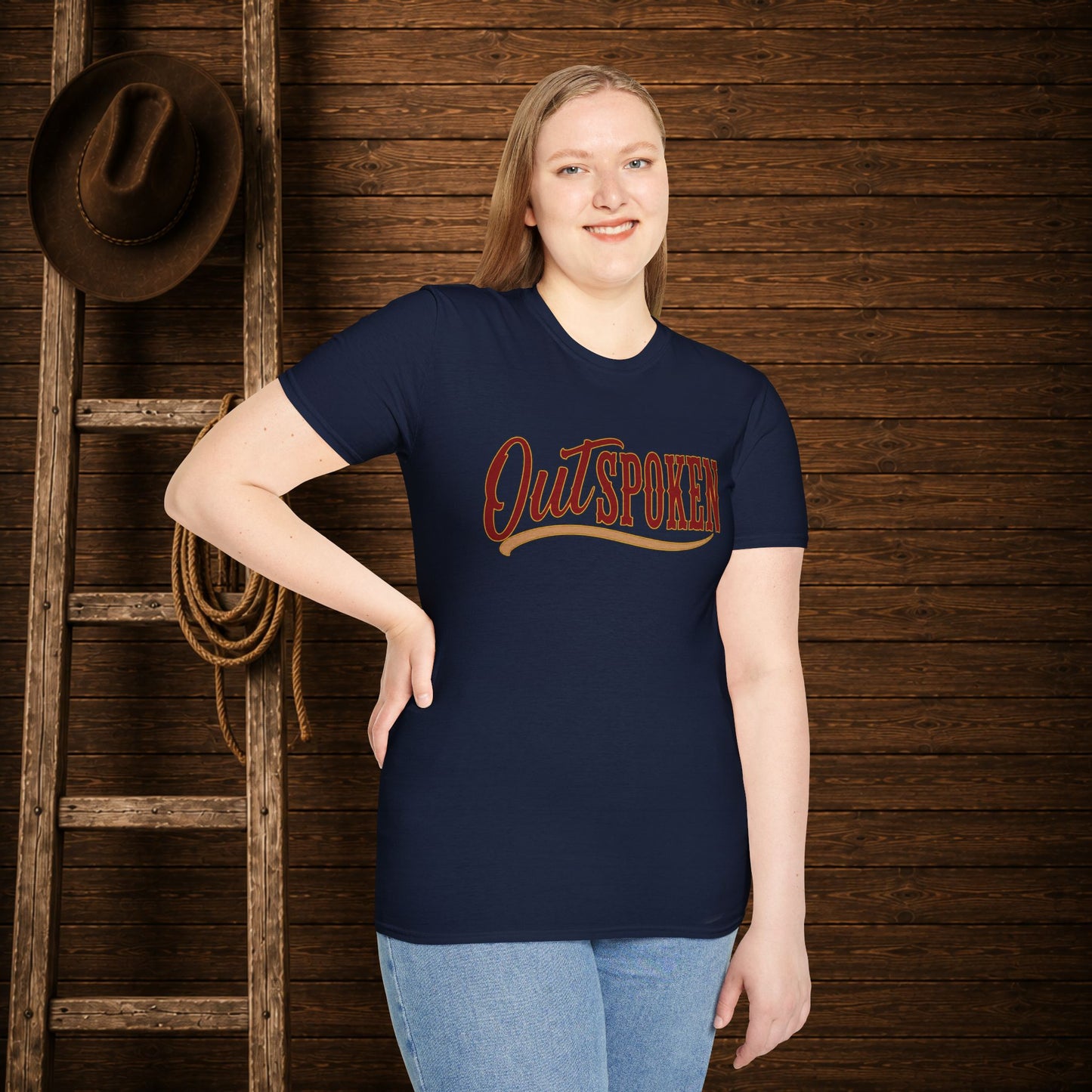 OutSpoken Cowgirl Adult T-Shirt