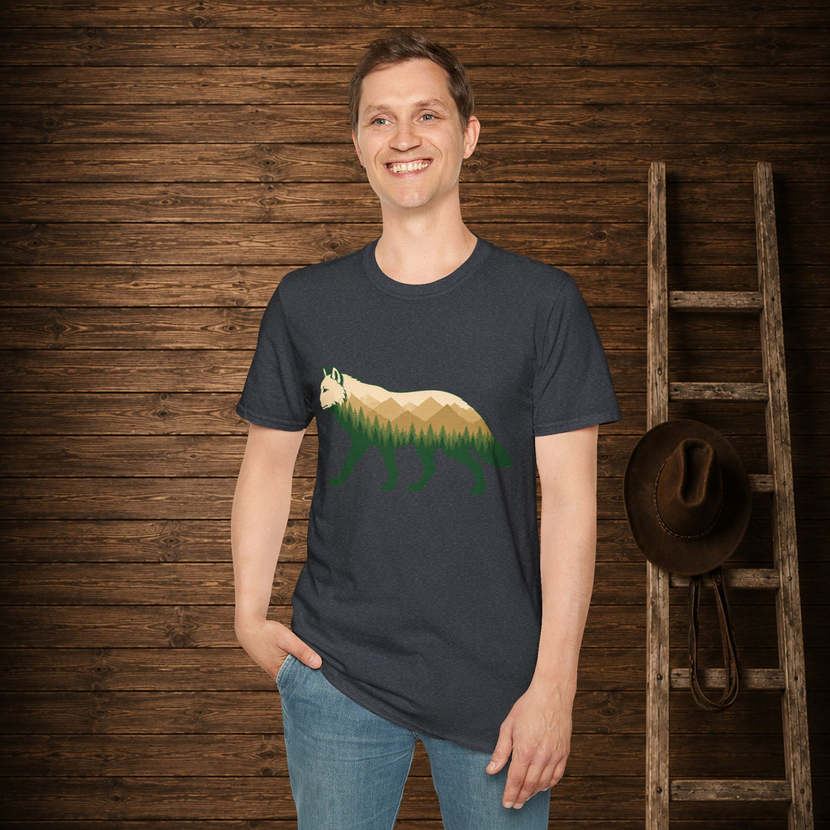 Wilderness Wolf Adult Size T-Shirt