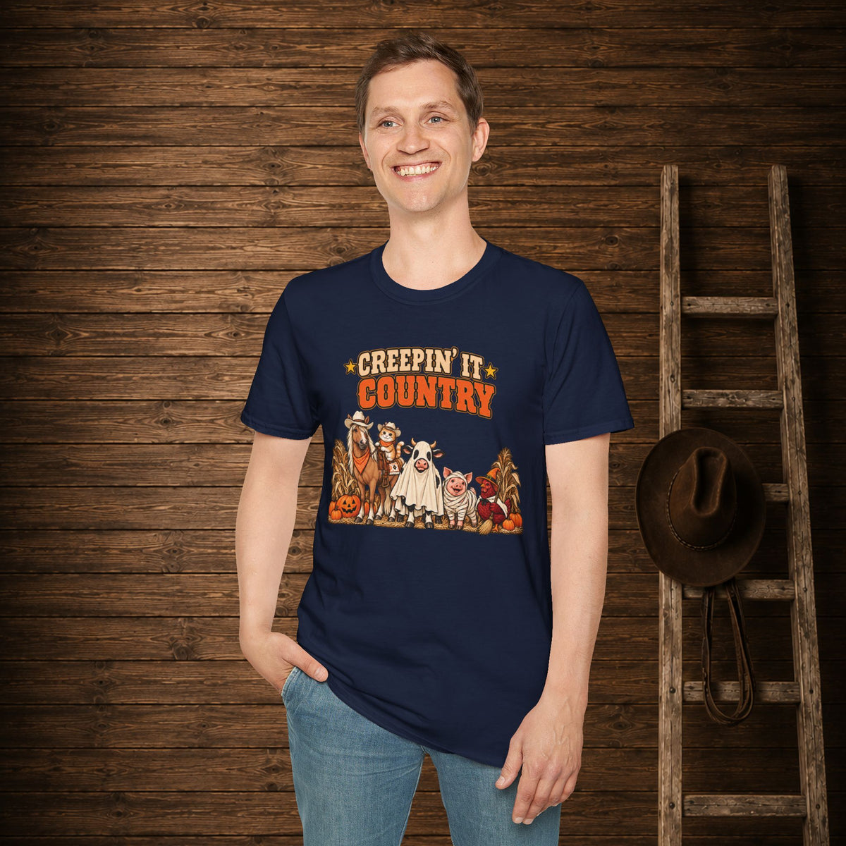 Creepin It Country Adult Size T-Shirt