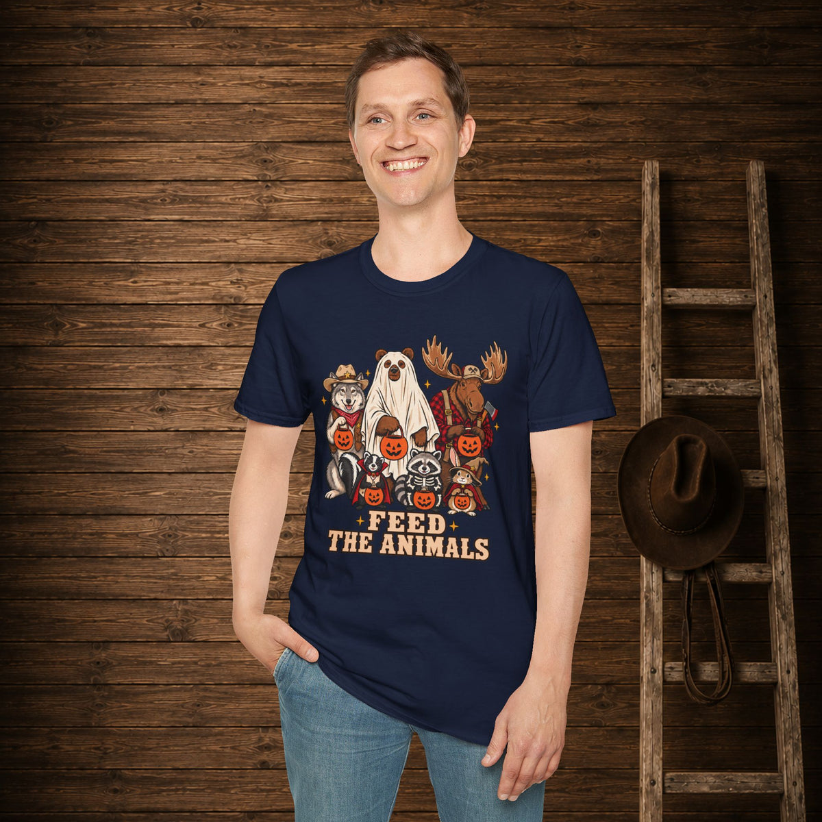 Feed The Animals Adult Size T-Shirt