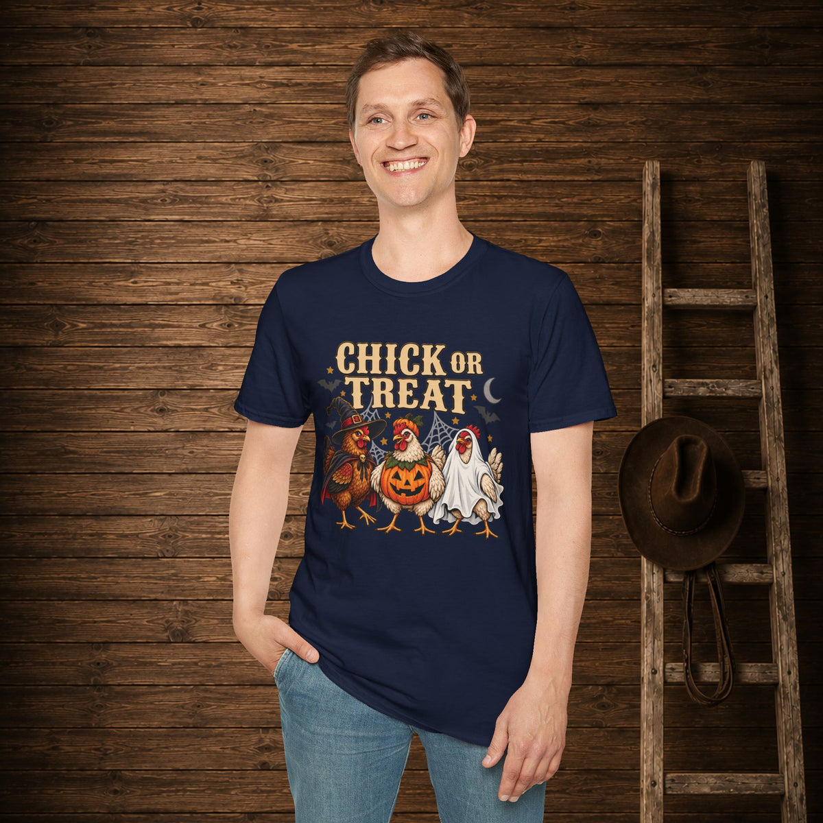 Chick Or Treat Adult Size T-Shirt