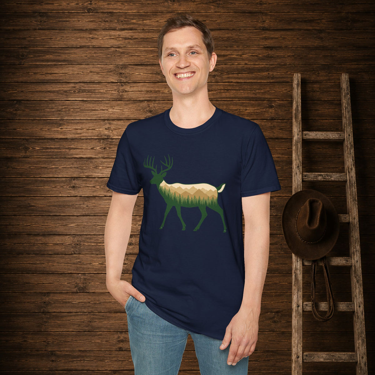 Wilderness Buck Adult Size T-Shirt