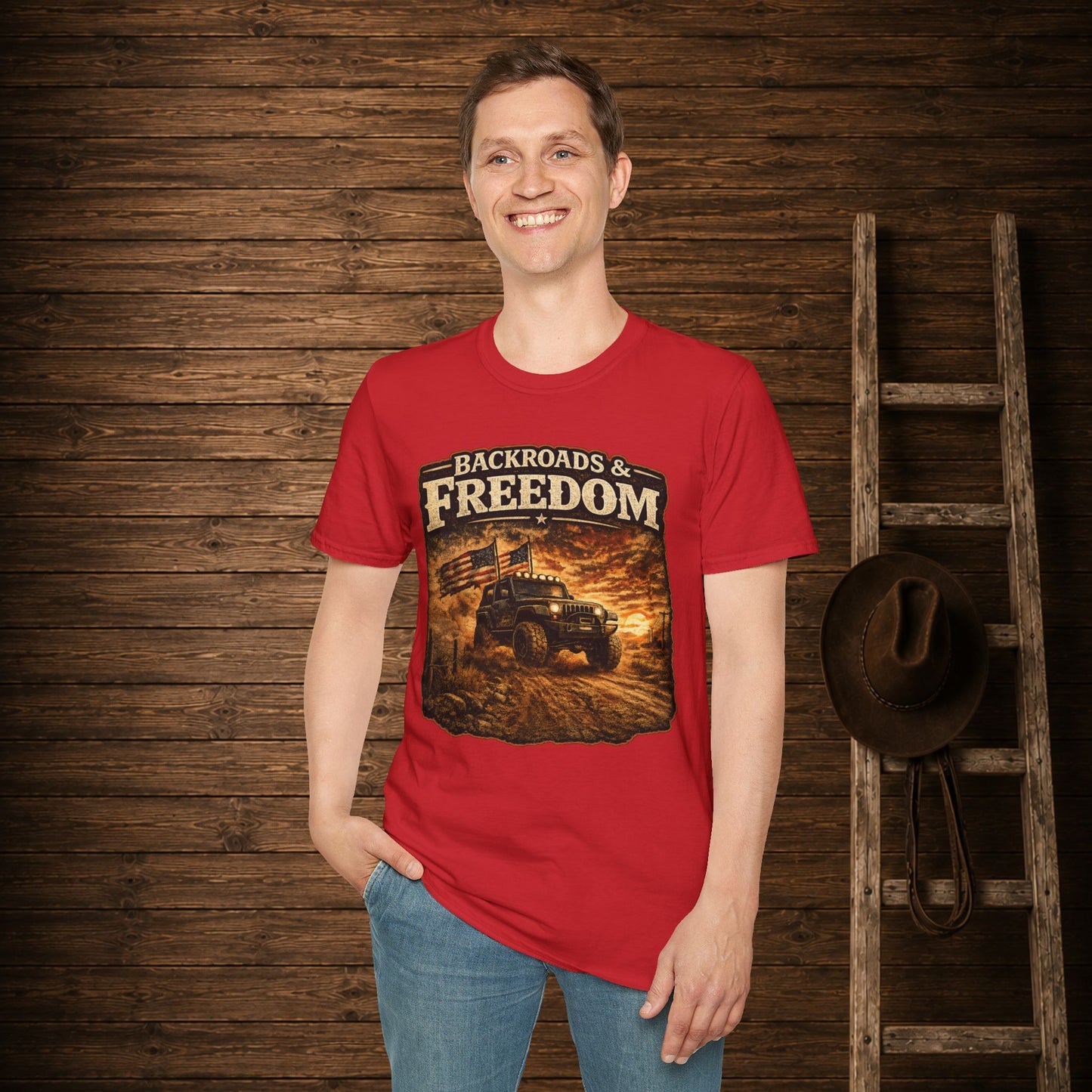 Backroads & Freedom Adult Size T-Shirt