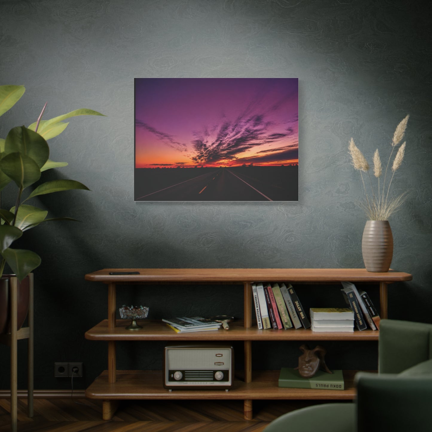 Backroad Sunset Matte Canvas