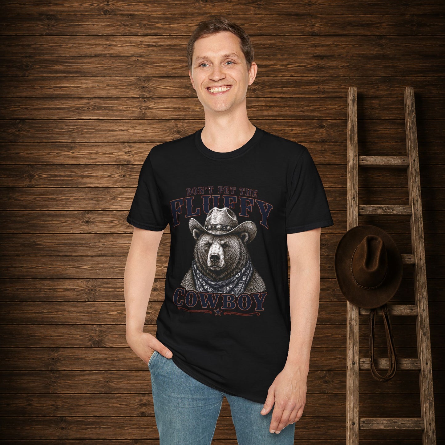 Don't Pet the Fluffy Cowboy Adult T-Shirt