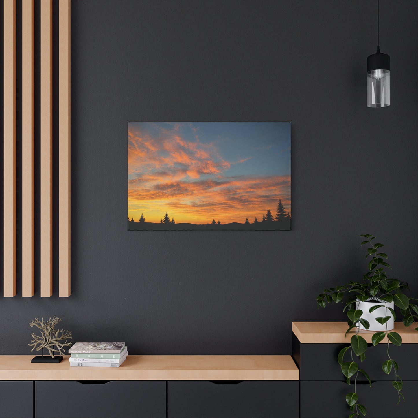 Country Sunrise Matte Canvas Art