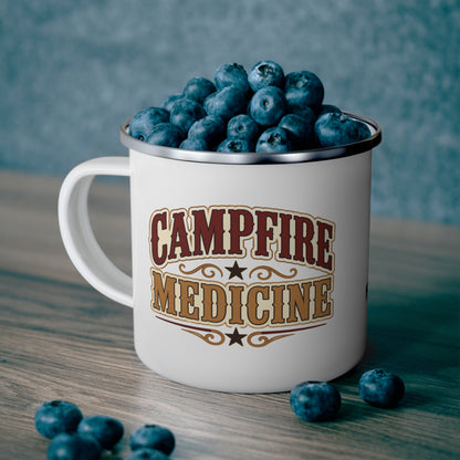 Campfire Medicine   Enamel Camping Mug