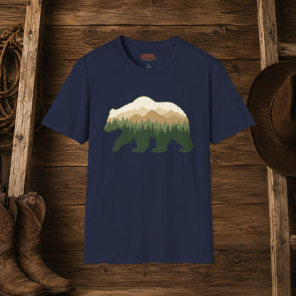 Wilderness Bear   Adult Size T-Shirt