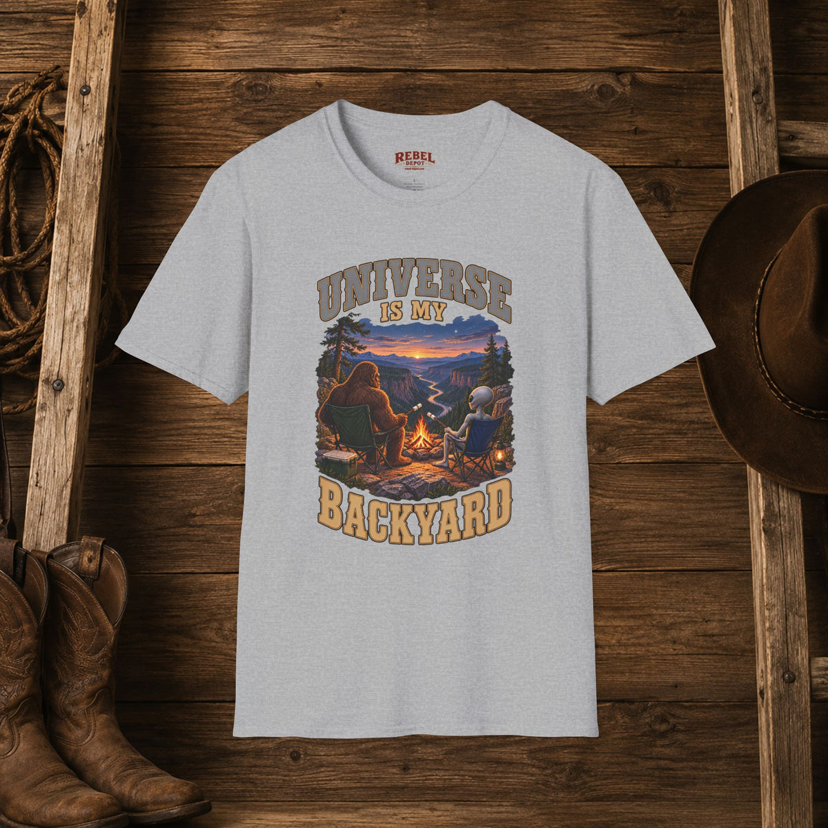Universe Is My Backyard   Adult Size T-Shirt