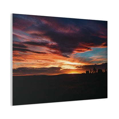Country Sunset Matte Canvas Art