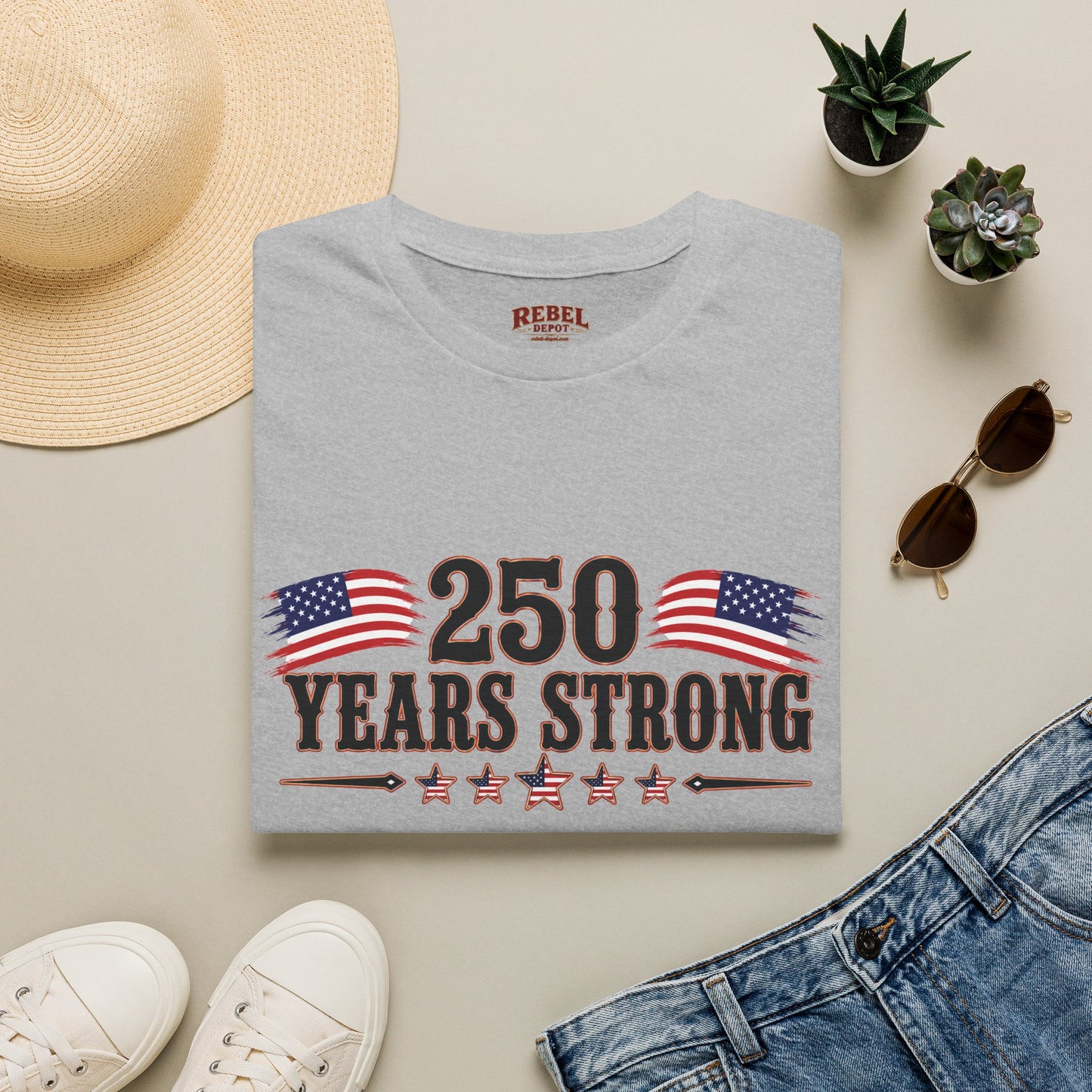 250 Years Strong  Adult Size T-Shirt