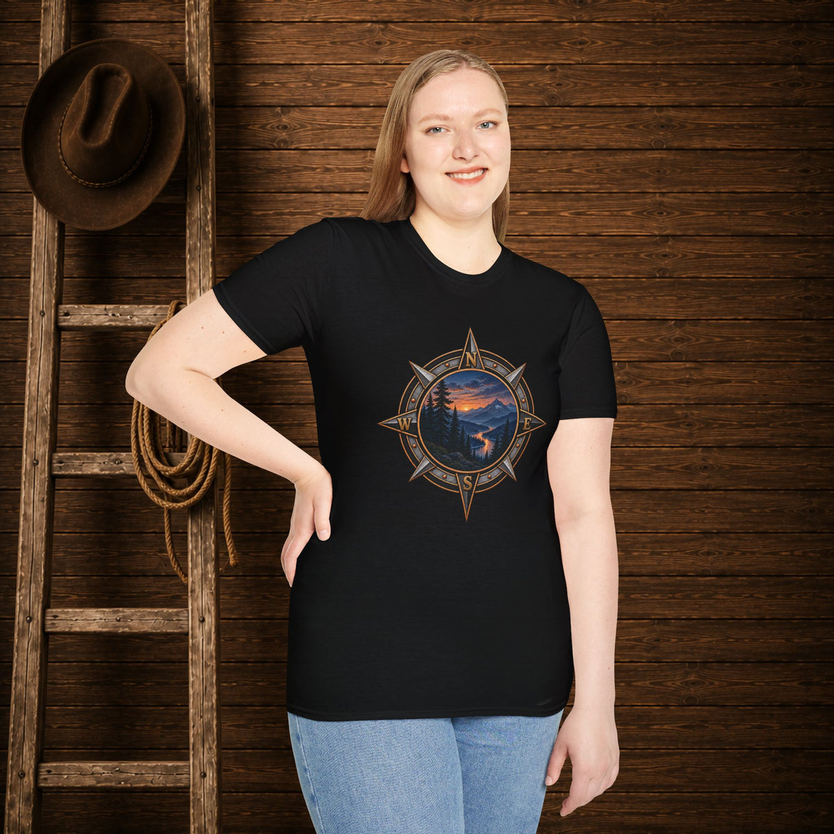 Compass Wilderness   Adult Size T-Shirt