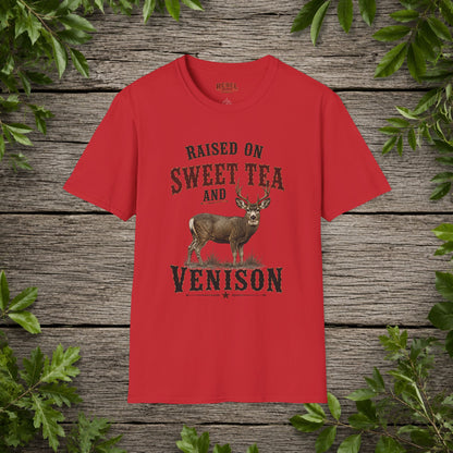 Sweet Tea And Venison   Adult Size T-Shirt