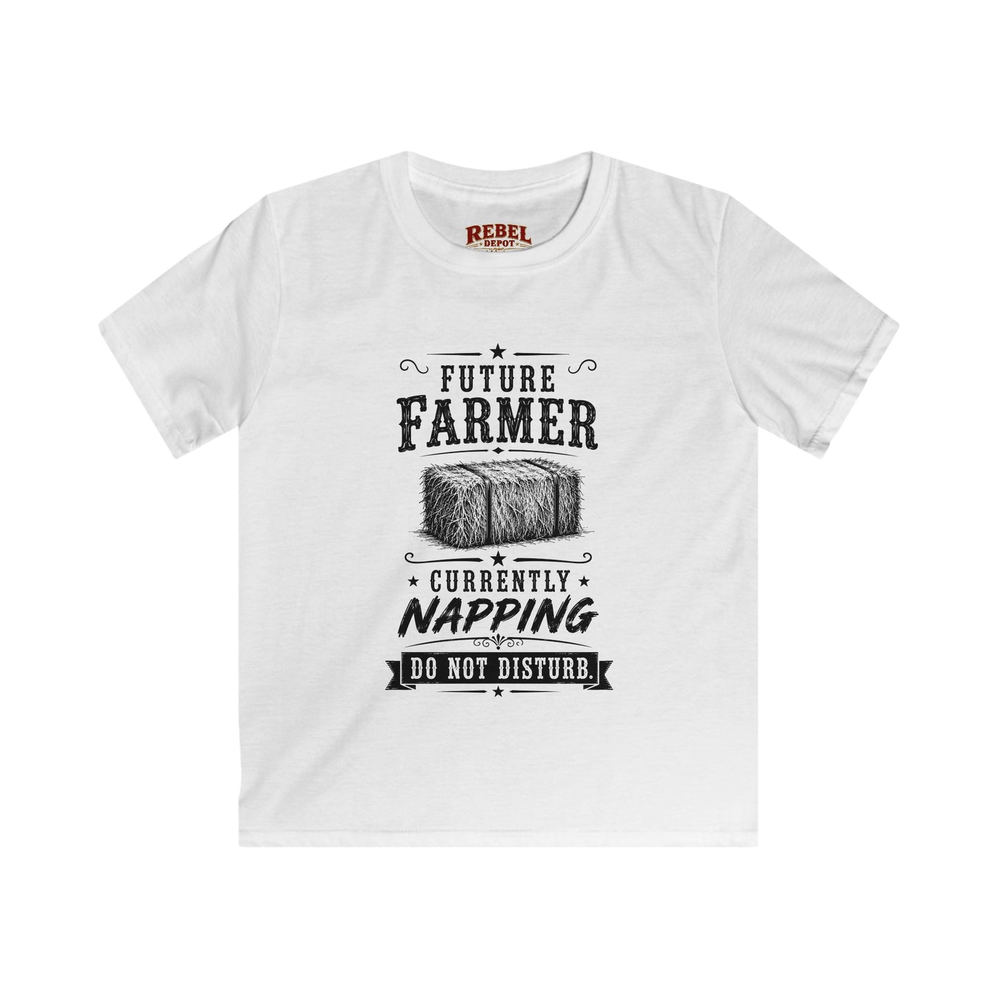 Future Farmer Napping  Kids Size T-Shirts