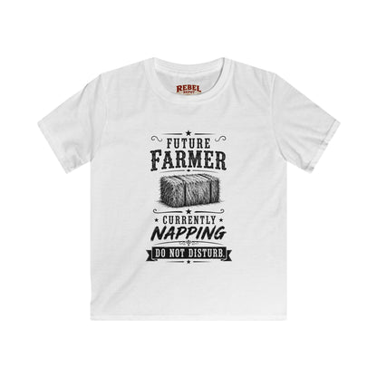 Future Farmer Napping  Kids Size T-Shirts