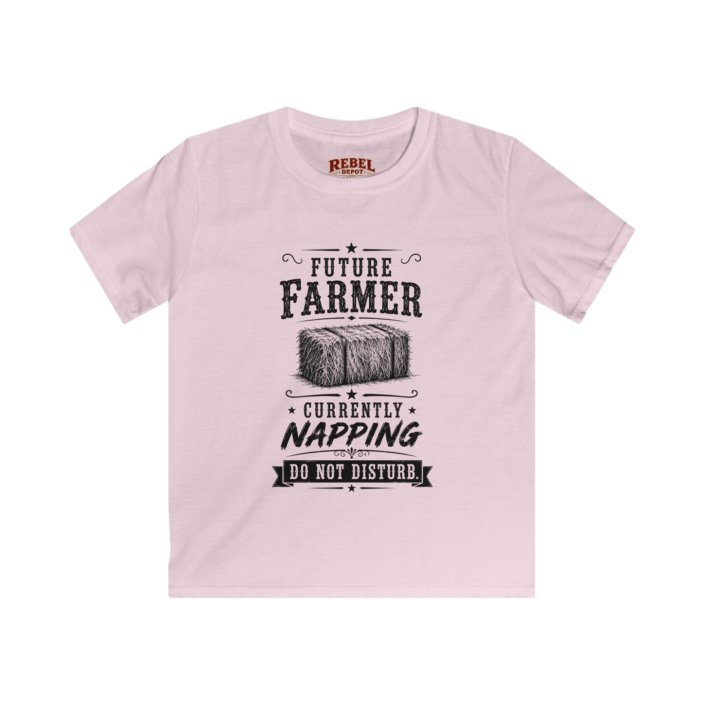 Future Farmer Napping  Kids Size T-Shirts
