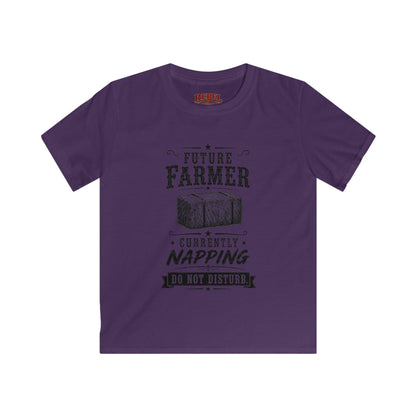 Future Farmer Napping  Kids Size T-Shirts