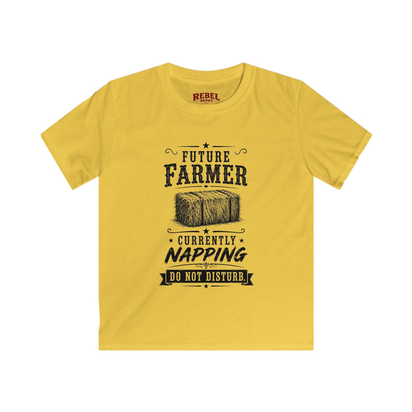 Future Farmer Napping  Kids Size T-Shirts