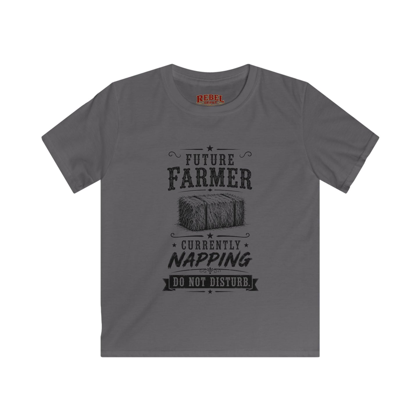 Future Farmer Napping  Kids Size T-Shirts