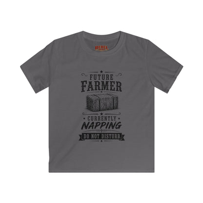 Future Farmer Napping  Kids Size T-Shirts