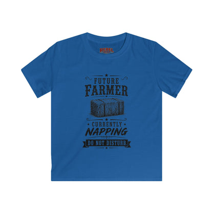 Future Farmer Napping  Kids Size T-Shirts