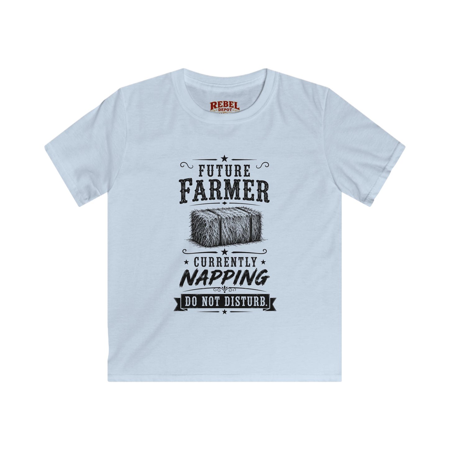 Future Farmer Napping  Kids Size T-Shirts