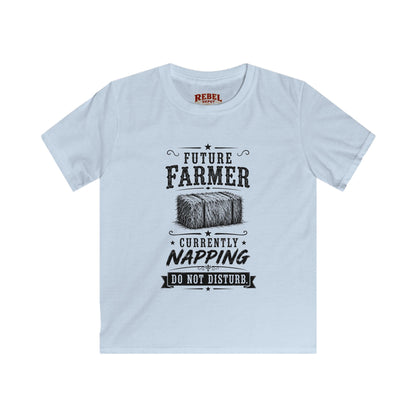 Future Farmer Napping  Kids Size T-Shirts