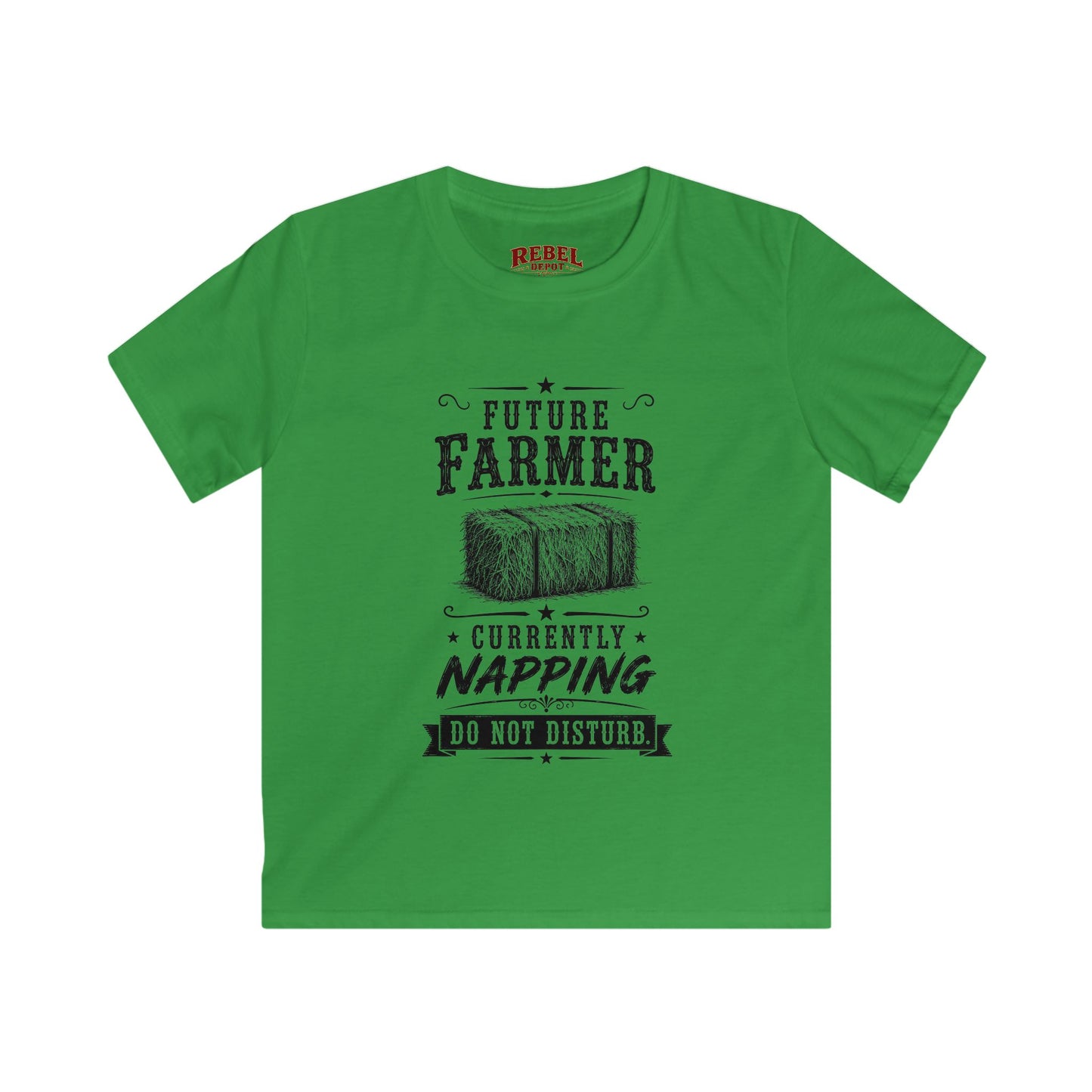 Future Farmer Napping  Kids Size T-Shirts