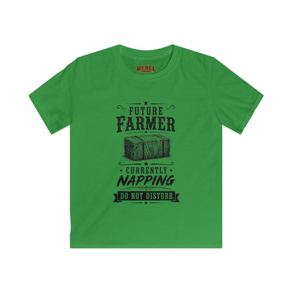 Future Farmer Napping  Kids Size T-Shirts