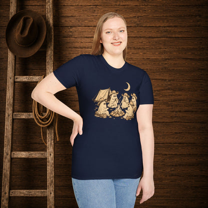 Spooky Campfire   Adult Size T-Shirt