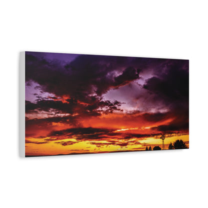 Ranch Sunset Matte Canvas Art