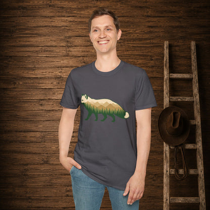 Wilderness Fox   Adult Size T-Shirt
