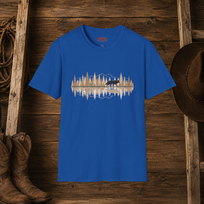 Wolf Reflection  Adult Size T-Shirt