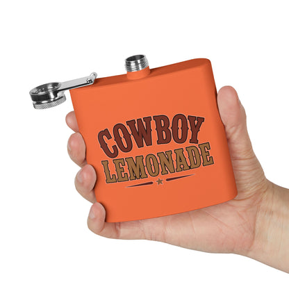 Cowboy Lemonade   Stainless Steel Flask, 6oz