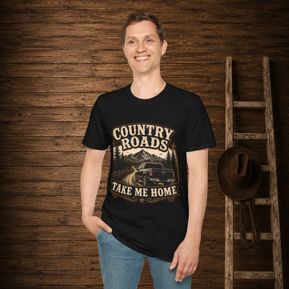 Country Roads Ford  Adult Size T-Shirt