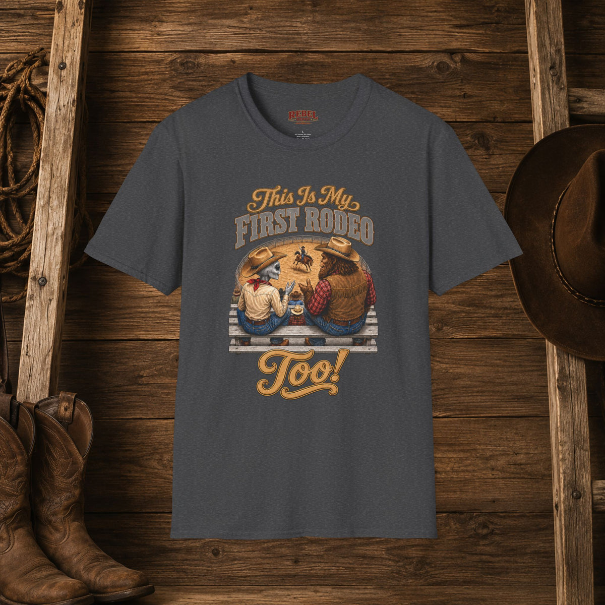 My First Rodeo Too   Adult Size T-Shirt