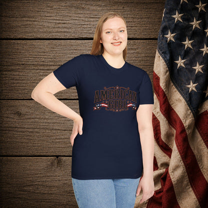 American Girl Patriot  Adult Size T-Shirt