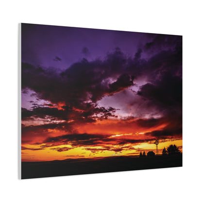 Ranch Sunset Matte Canvas Art