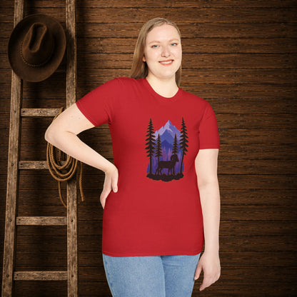 Twilight Big Horn Sheep   Adult Size T-Shirt