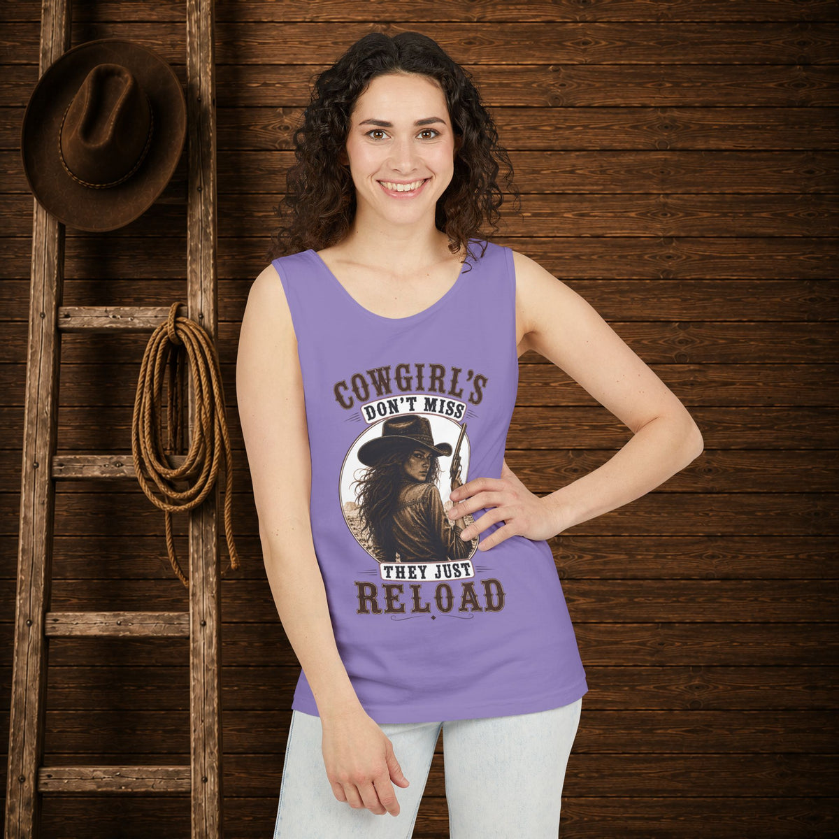 Cowgirls Reload  Adult Unisex Tank Top