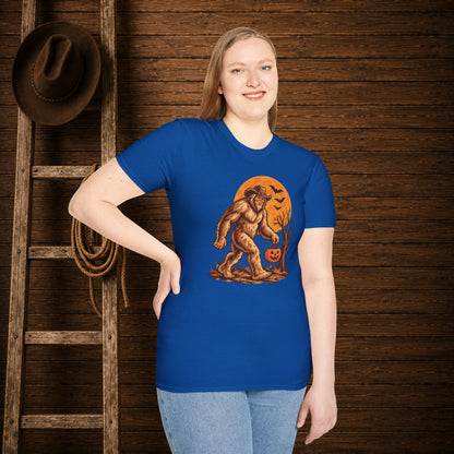 Halloween Squatch   Adult Size T-Shirt
