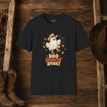 Boo Scootin Spooky   Adult Size T-Shirt