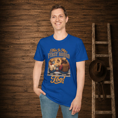 My First Rodeo Too   Adult Size T-Shirt