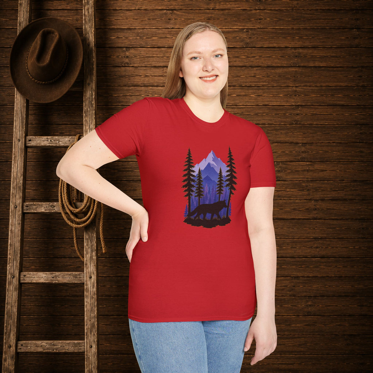 Twilight Wolf   Adult Size T-Shirt