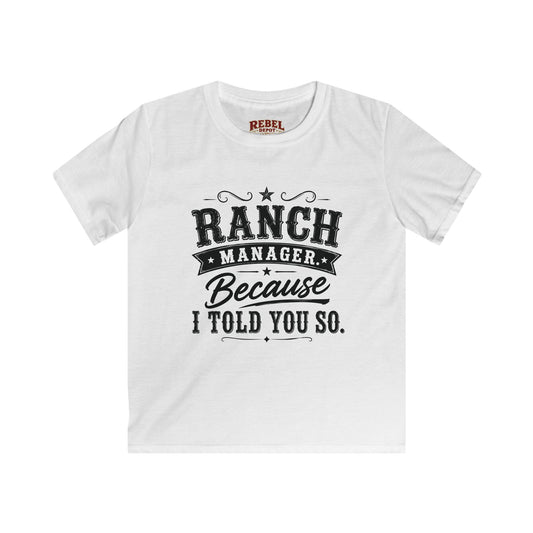 Ranch Manager Kids T-Shirts