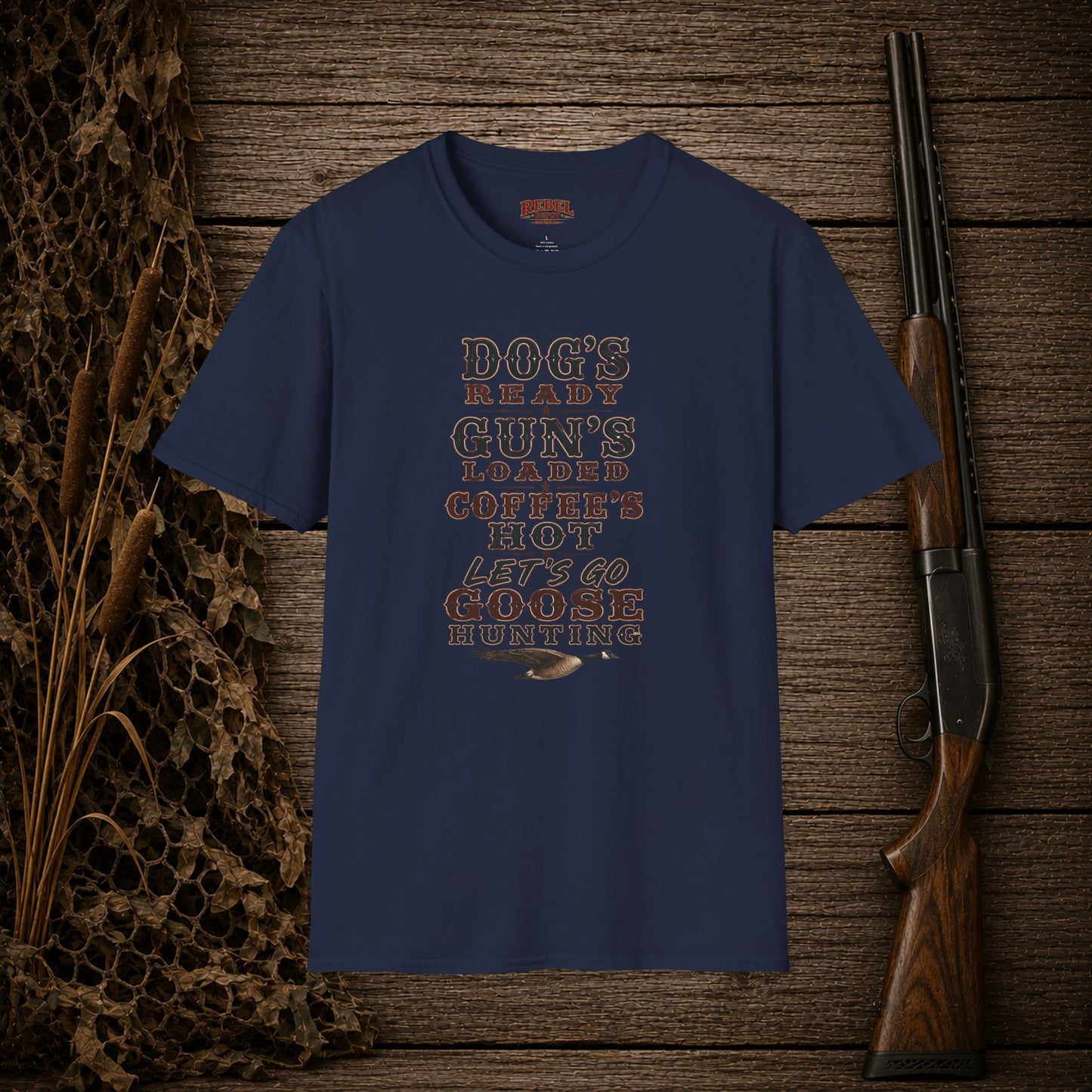 Dog Gun Goose  Adult Size T-Shirt