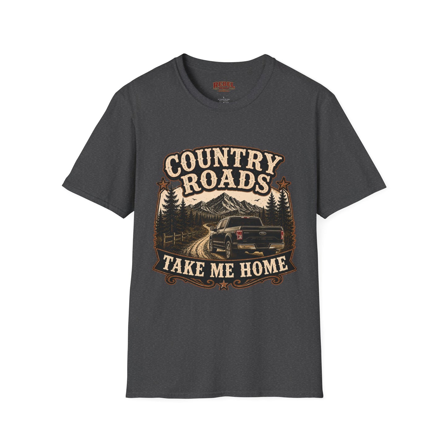 Country Roads Ford  Adult Size T-Shirt