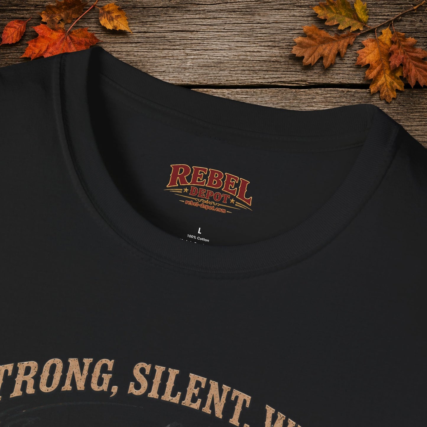 Strong Silent Wild Bear  Adult Size T-Shirt
