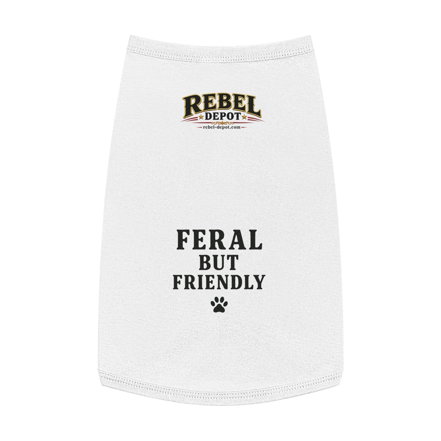 Feral But Friendly  Pet Tank Top